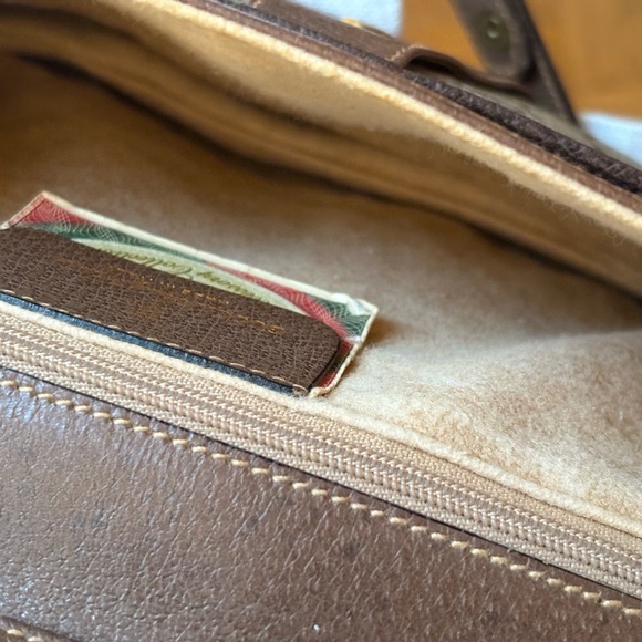 Vintage Gucci Brown Crossbody Bag with Monogram Coated canvas two way bag - Picture 8 of 16